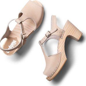 Sandgrens Swedish Wooden Sandal Size US 10 EU 41